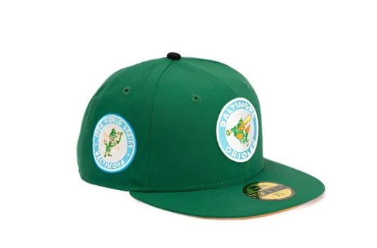 New Era 59Fifty Baltimore Orioles 1966 World Series "Space Pack" Fitted Hat - Kelly Green